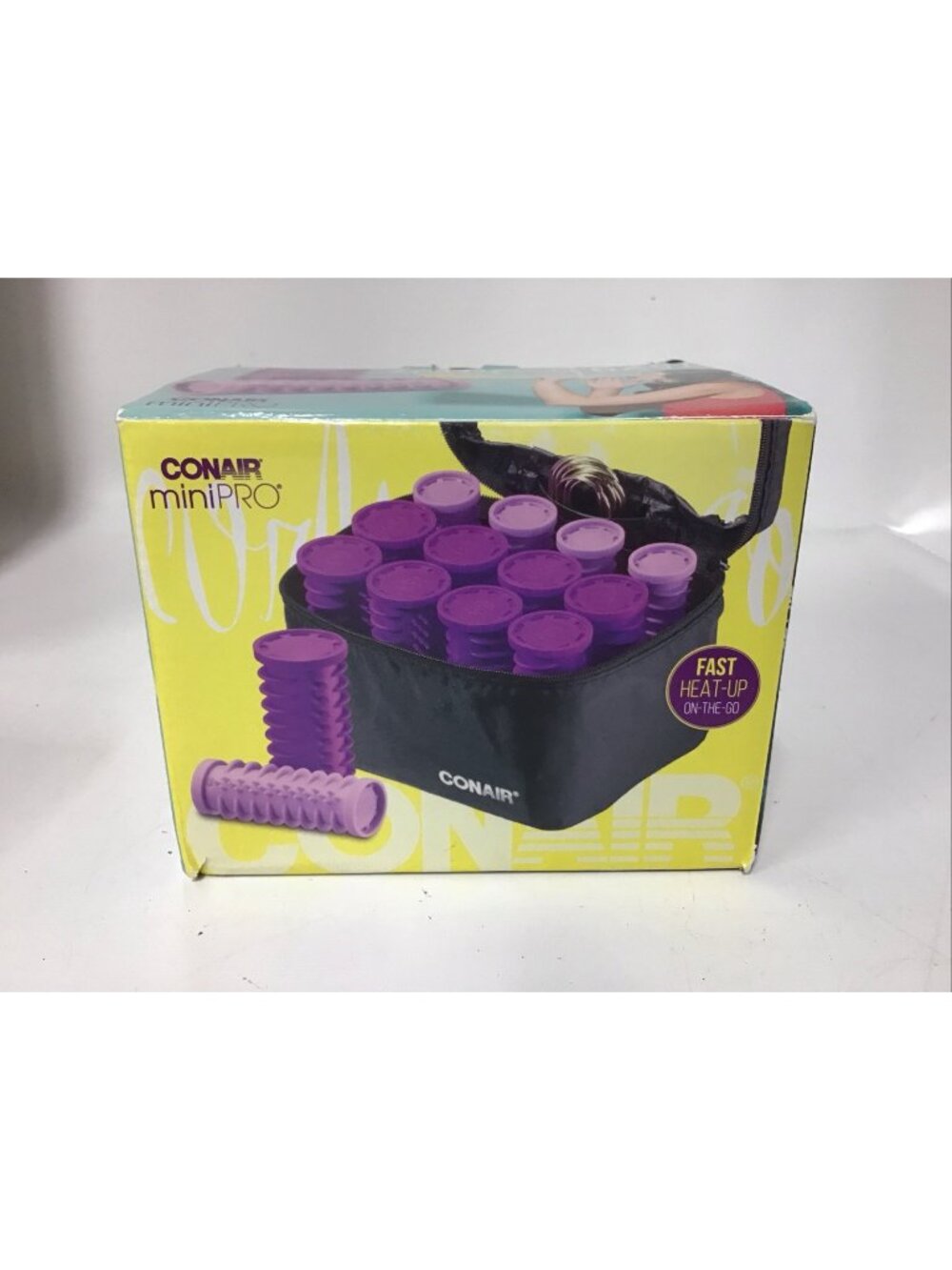 CONAIR Mini Pro Ceramic Hot 12 Rollers Travel #HS29T-320